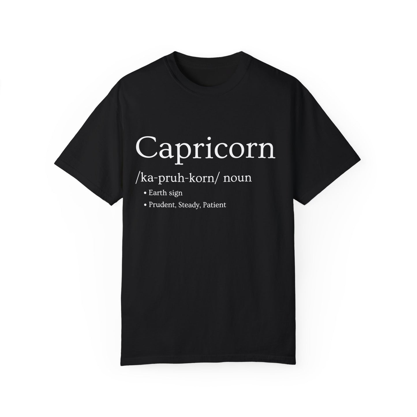 Capricorn Definition Design - Unisex Garment-Dyed T-shirt