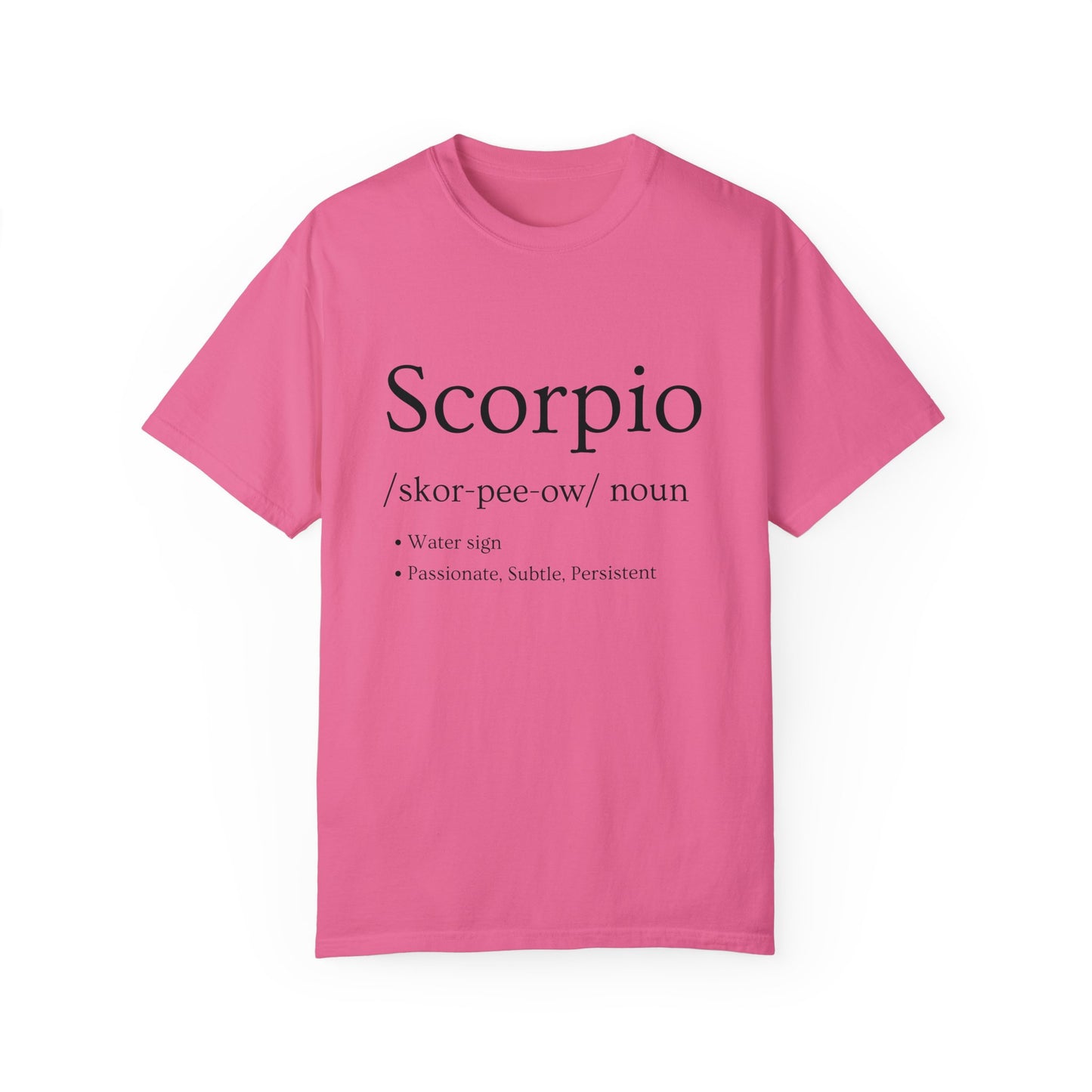 Scorpio Definition Design - Unisex Garment-Dyed T-shirt