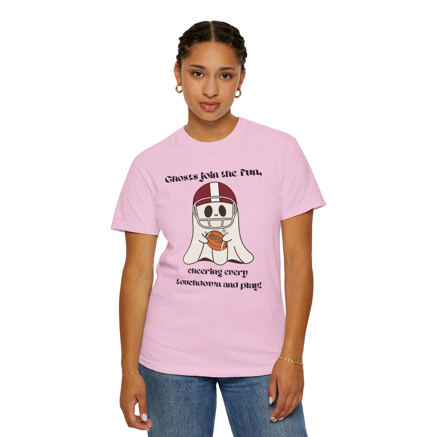 Ghost and Football - Unisex Garment-Dyed T-shirt