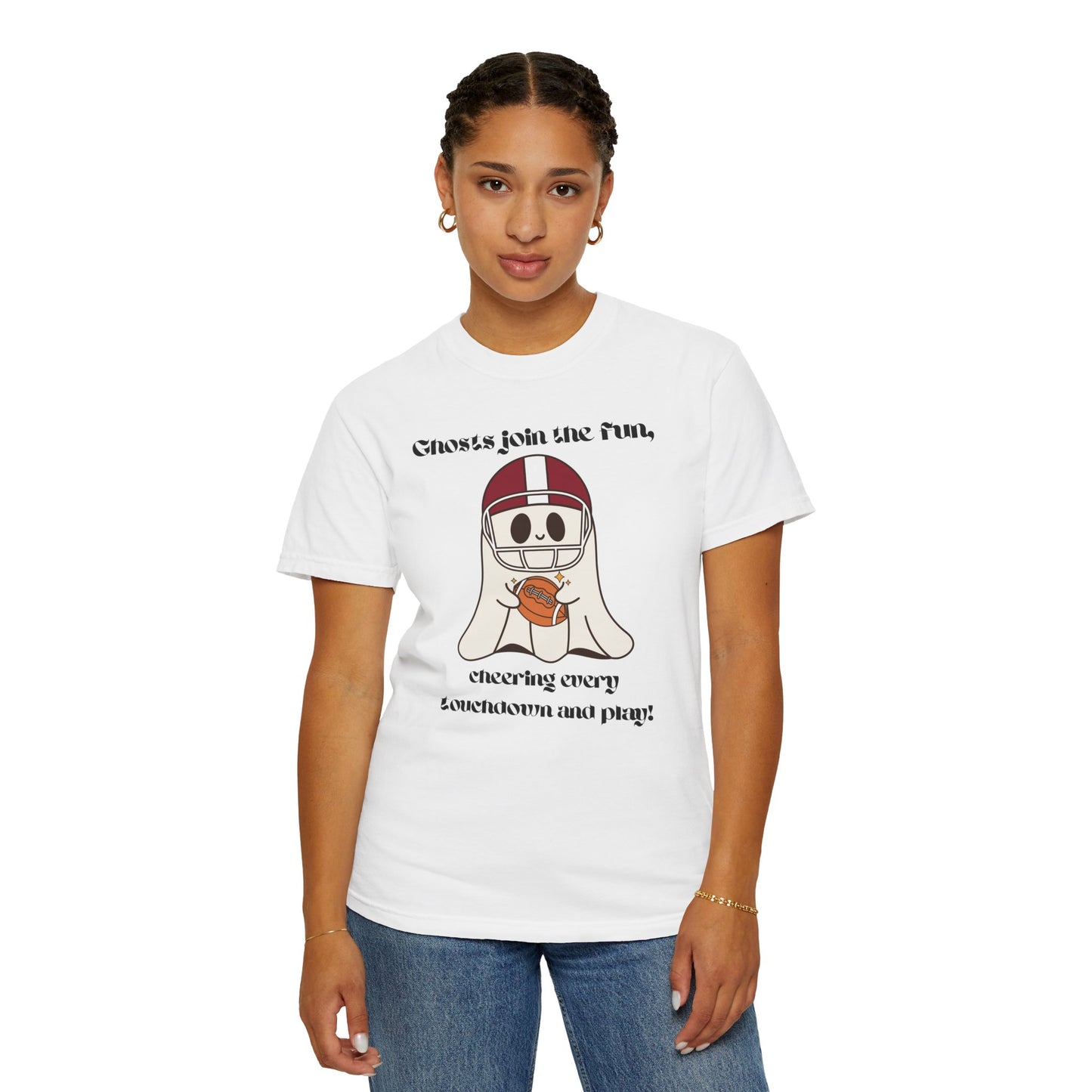 Ghost and Football - Unisex Garment-Dyed T-shirt
