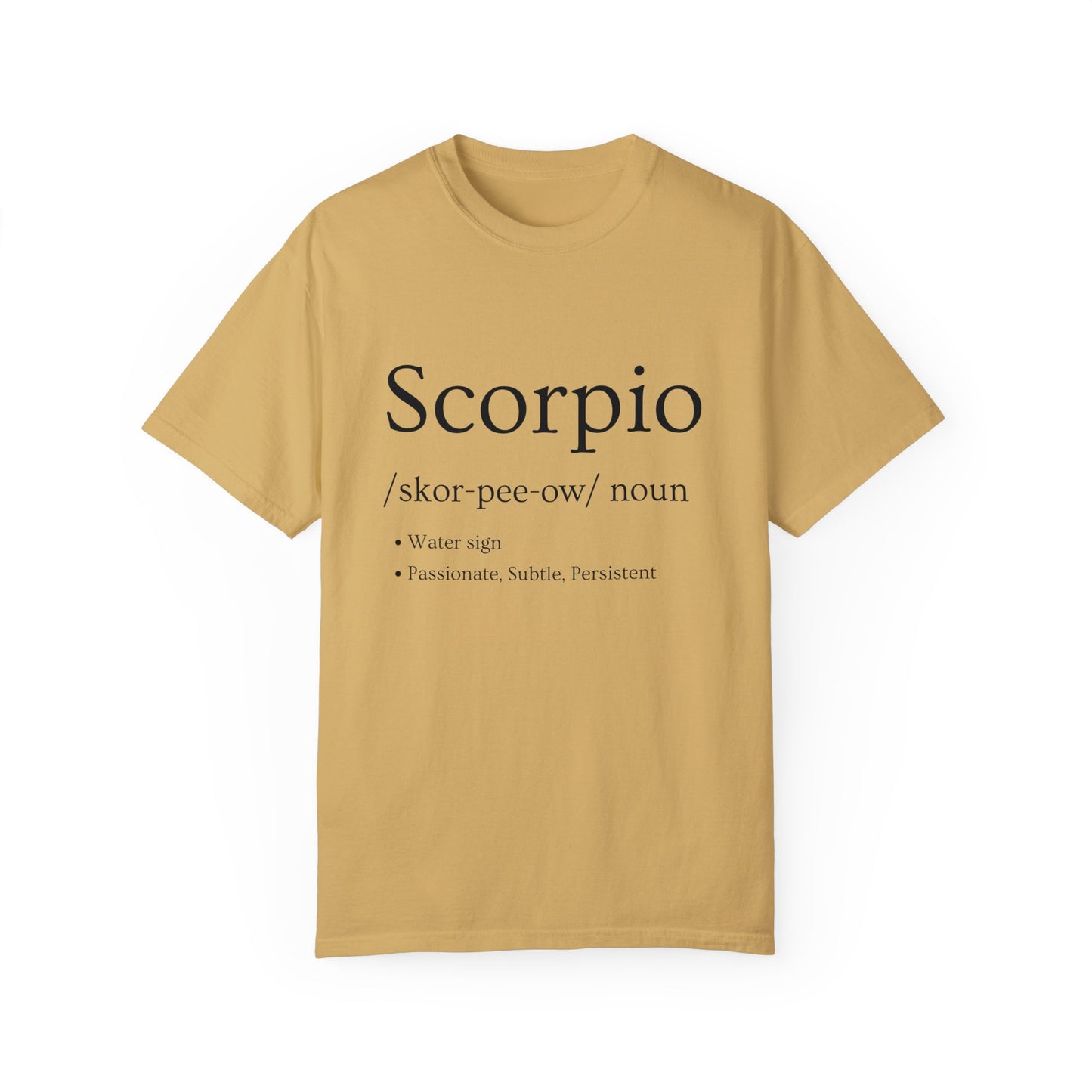 Scorpio Definition Design - Unisex Garment-Dyed T-shirt