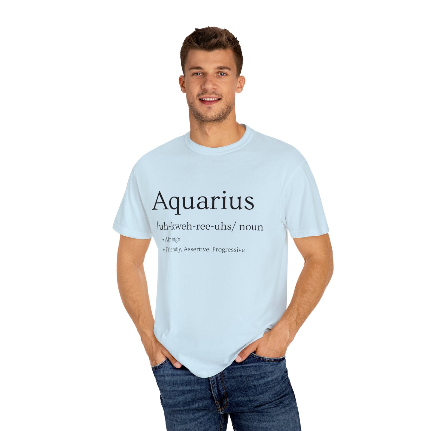 Aquarius Definition Design - Unisex Garment-Dyed T-shirt