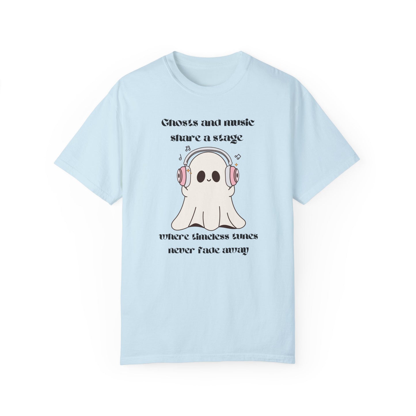 Music Ghost - Unisex Garment-Dyed T-shirt