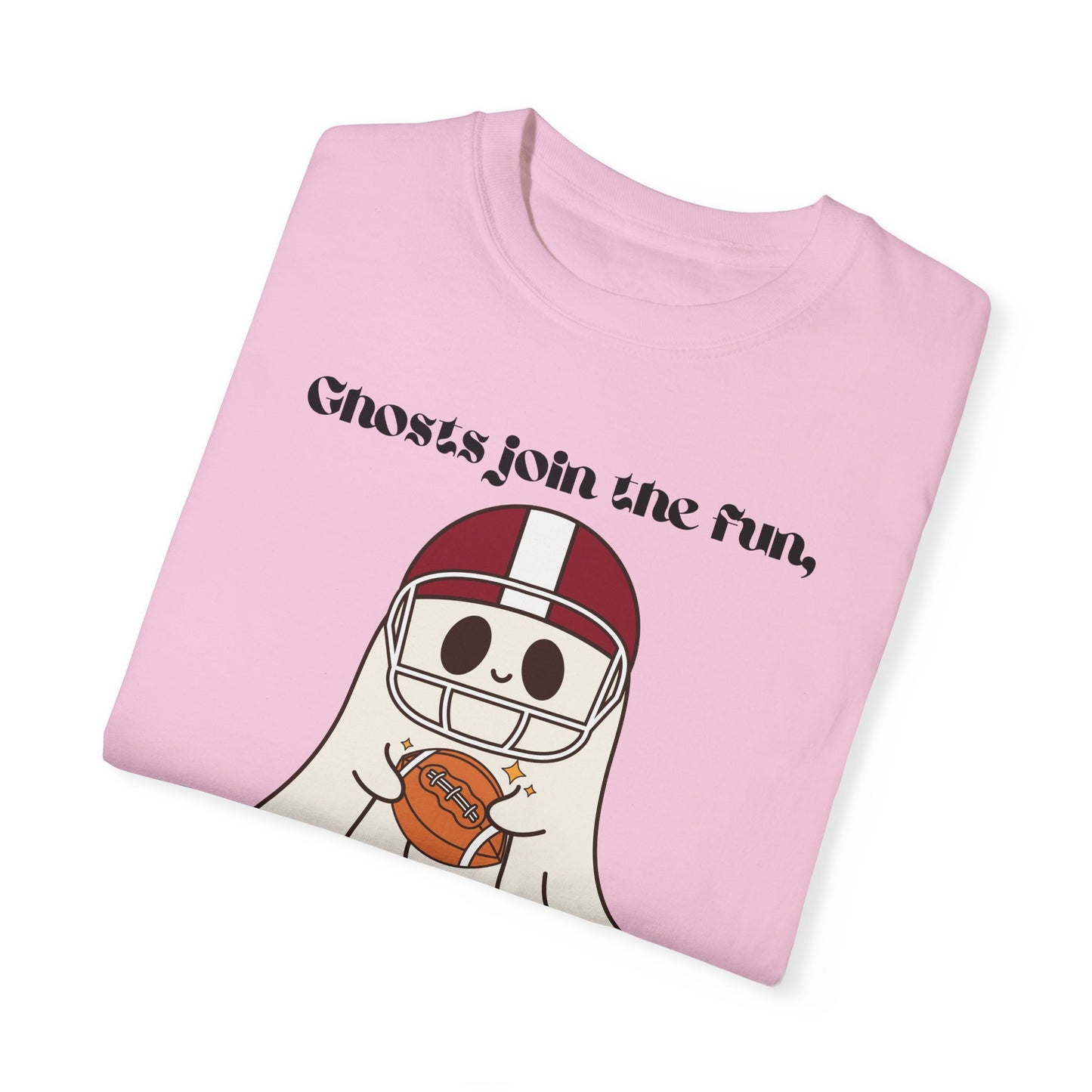 Ghost and Football - Unisex Garment-Dyed T-shirt