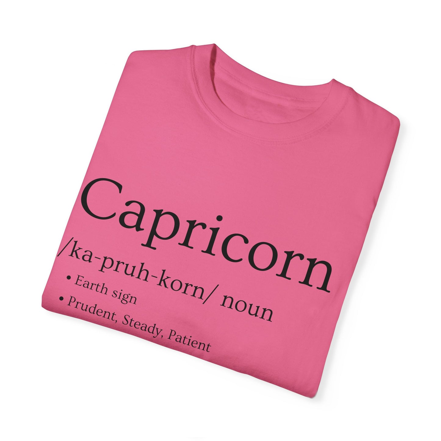 Capricorn Definition Design - Unisex Garment-Dyed T-shirt