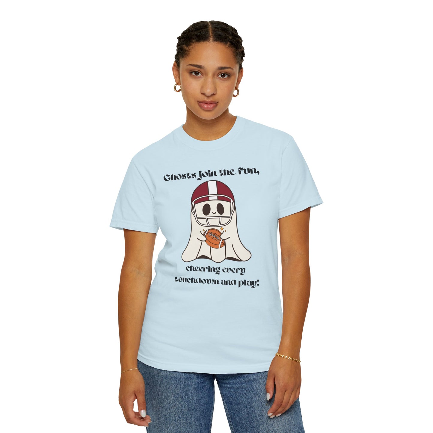 Ghost and Football - Unisex Garment-Dyed T-shirt