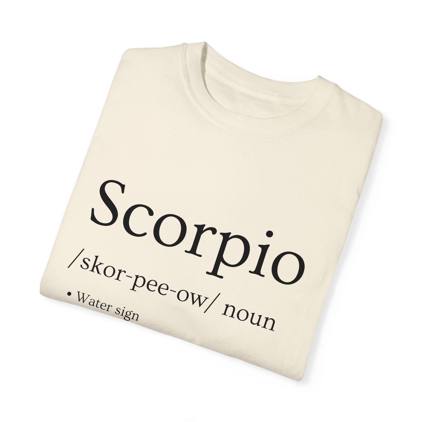 Scorpio Definition Design - Unisex Garment-Dyed T-shirt