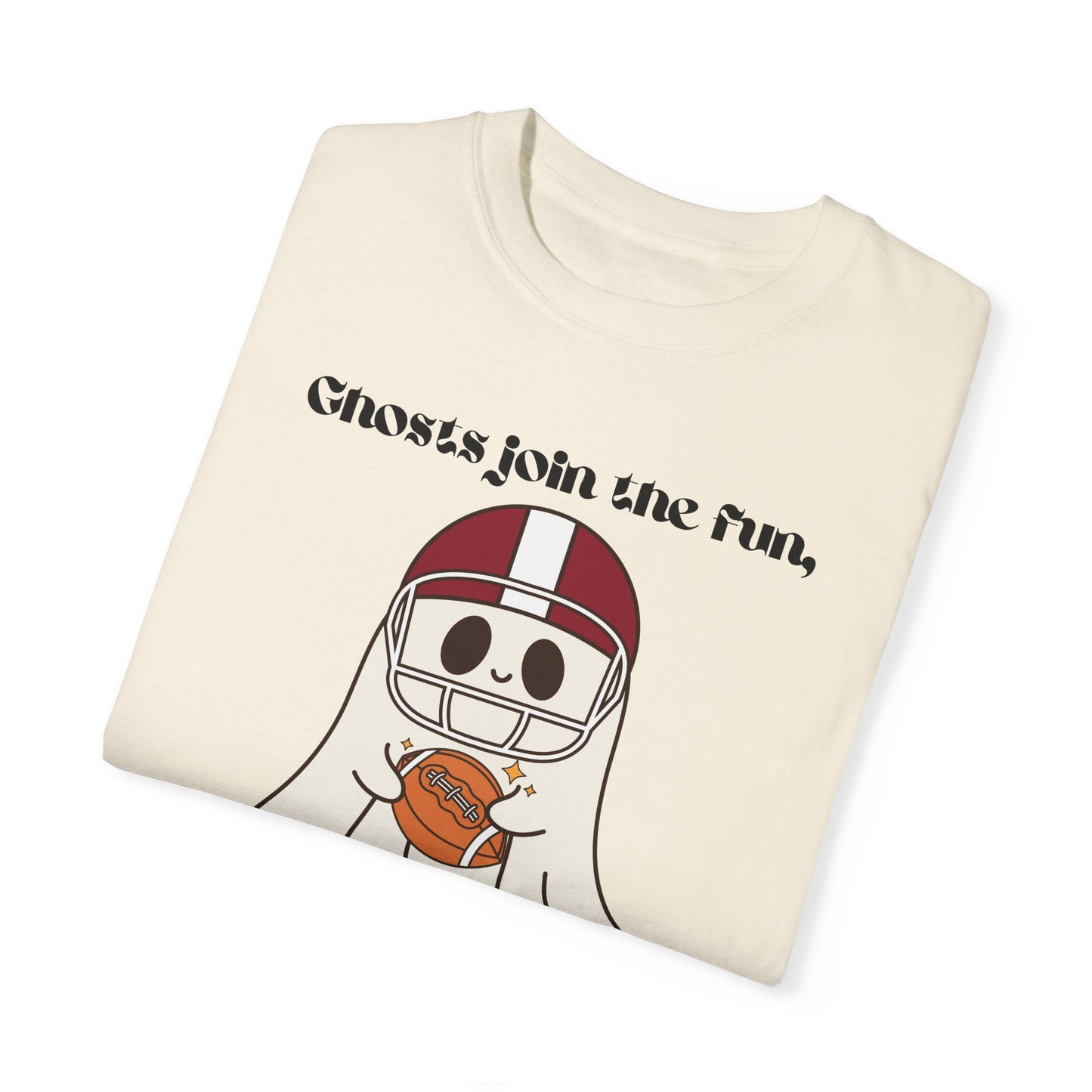Ghost and Football - Unisex Garment-Dyed T-shirt
