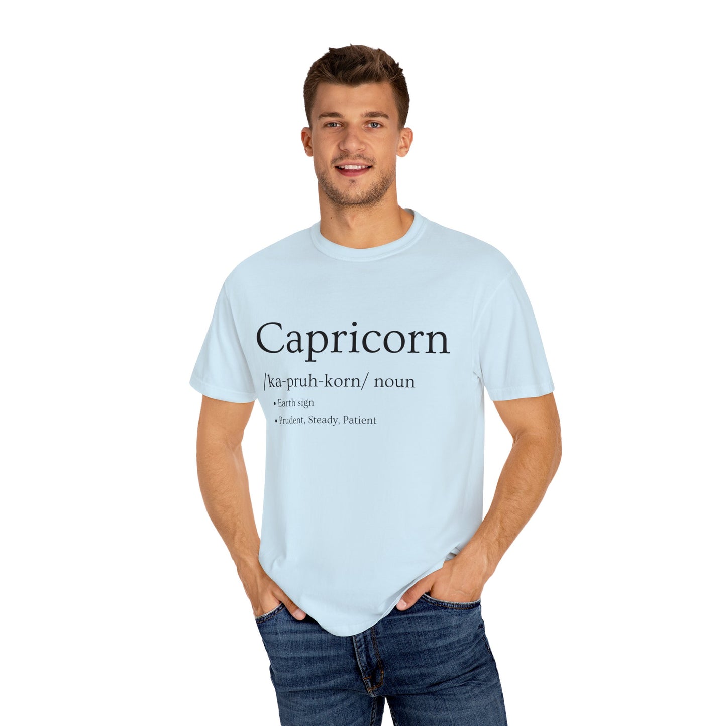 Capricorn Definition Design - Unisex Garment-Dyed T-shirt