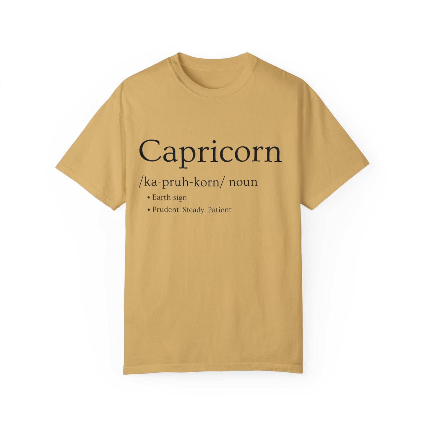 Capricorn Definition Design - Unisex Garment-Dyed T-shirt