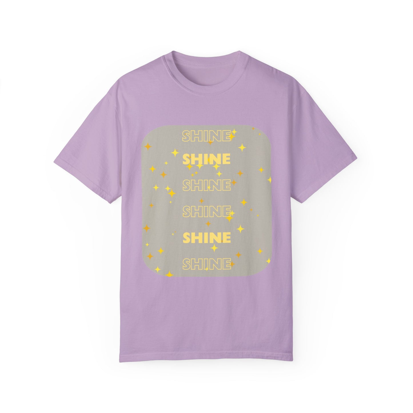 SHINE Word design - Unisex Garment-Dyed T-shirt