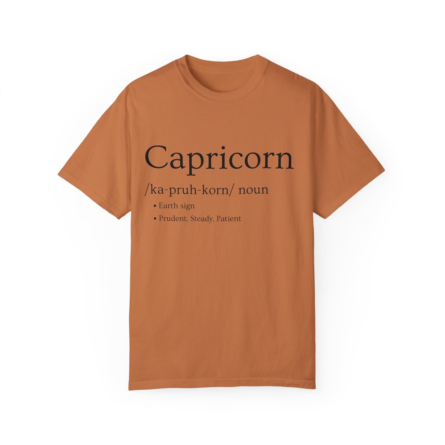 Capricorn Definition Design - Unisex Garment-Dyed T-shirt
