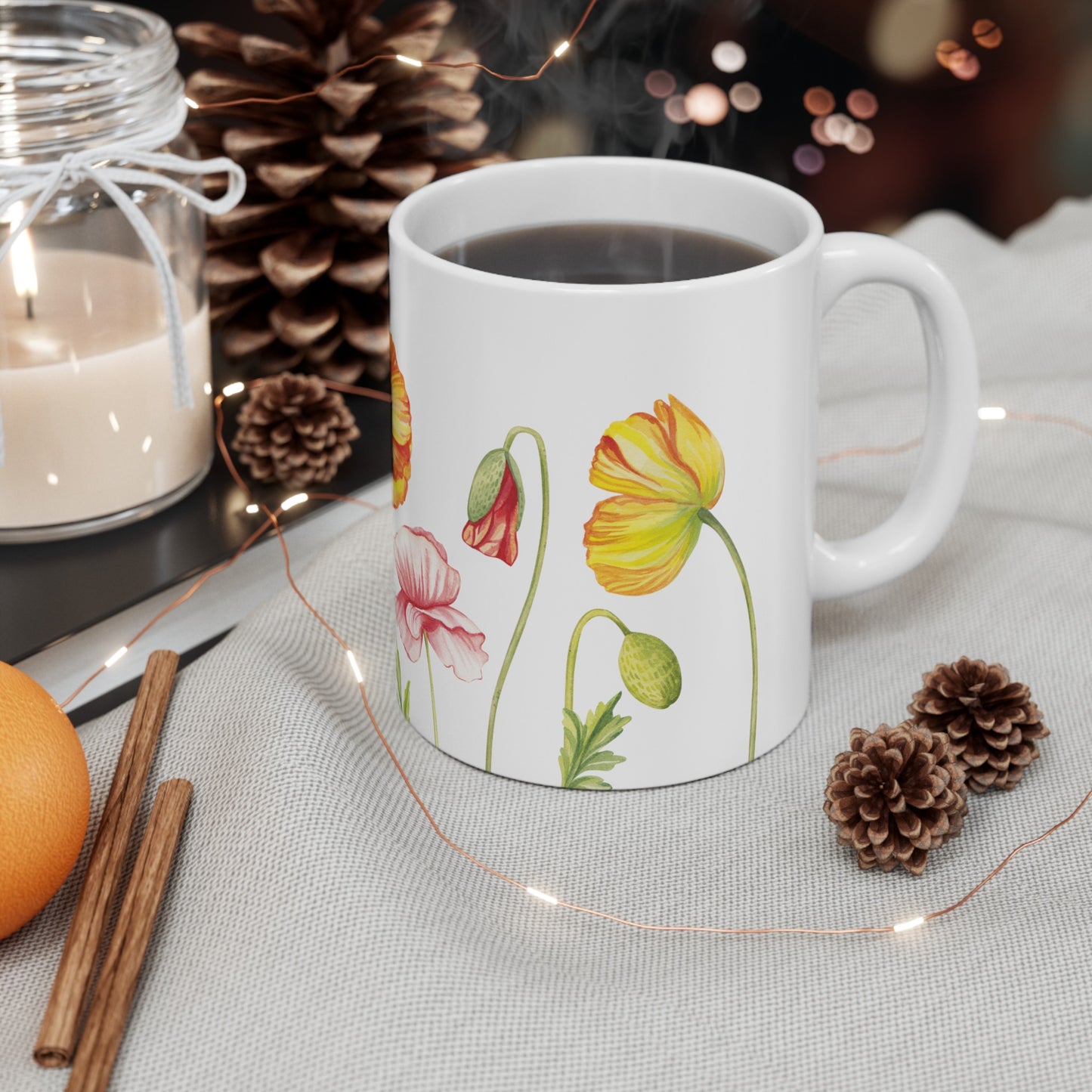 Spring Wild Flowers Ceramic Mug, 11oz