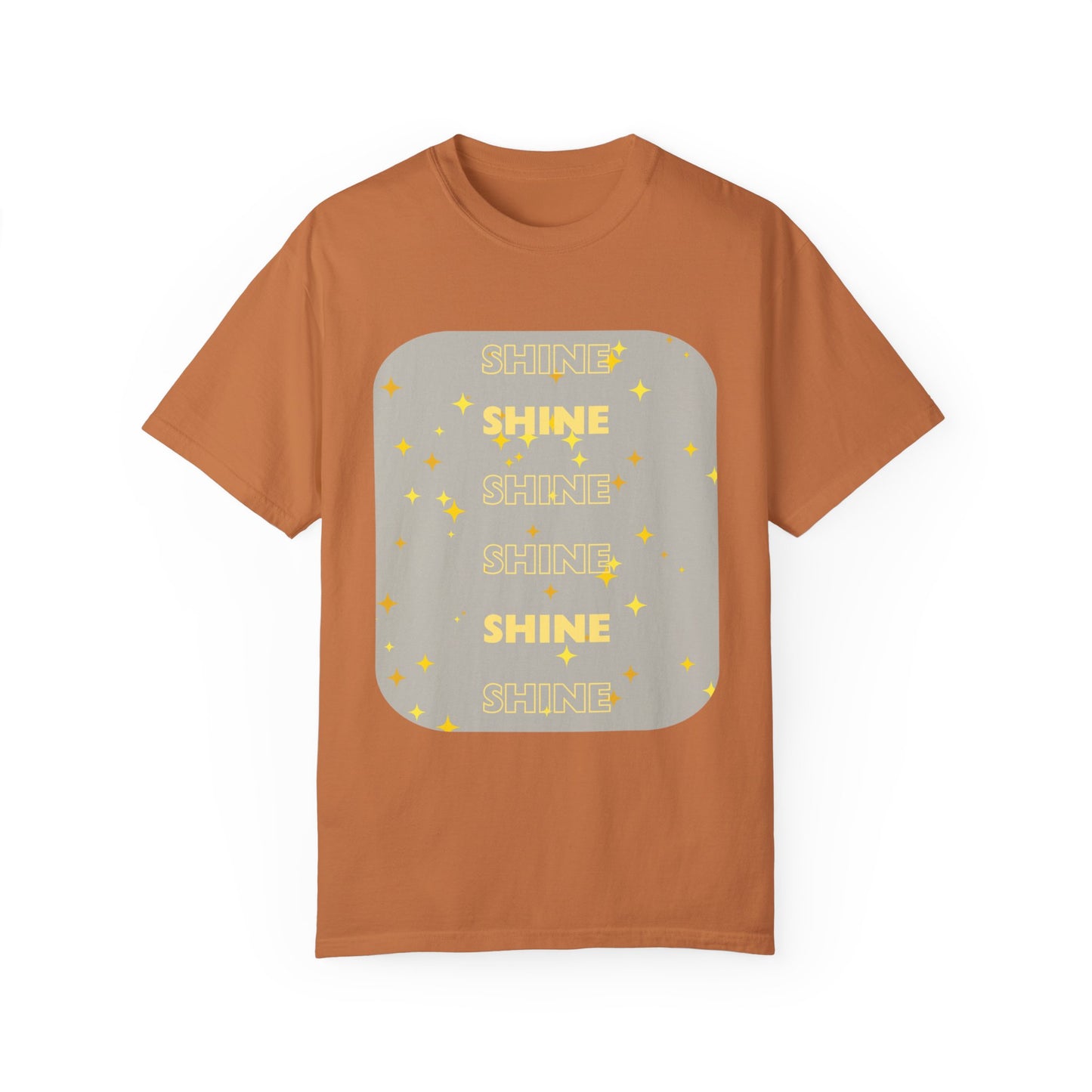 SHINE Word design - Unisex Garment-Dyed T-shirt