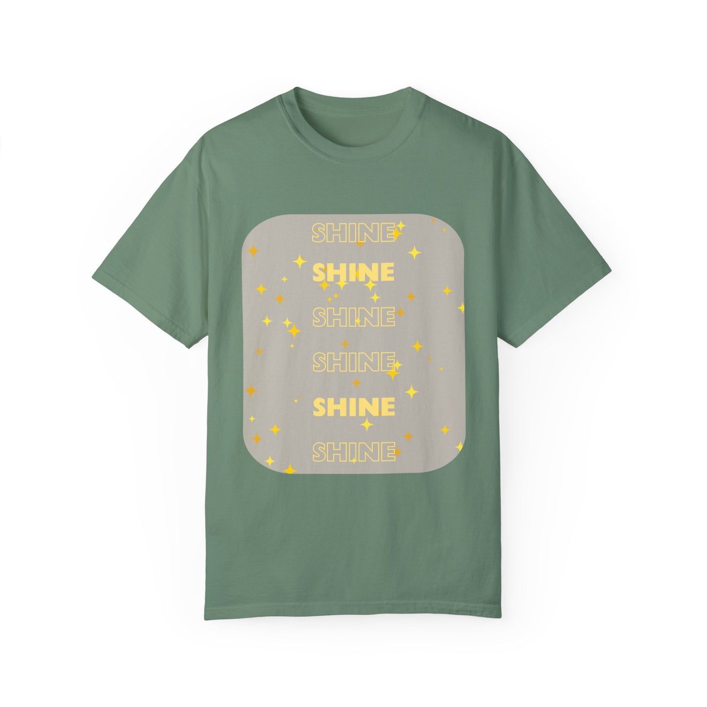 SHINE Word design - Unisex Garment-Dyed T-shirt