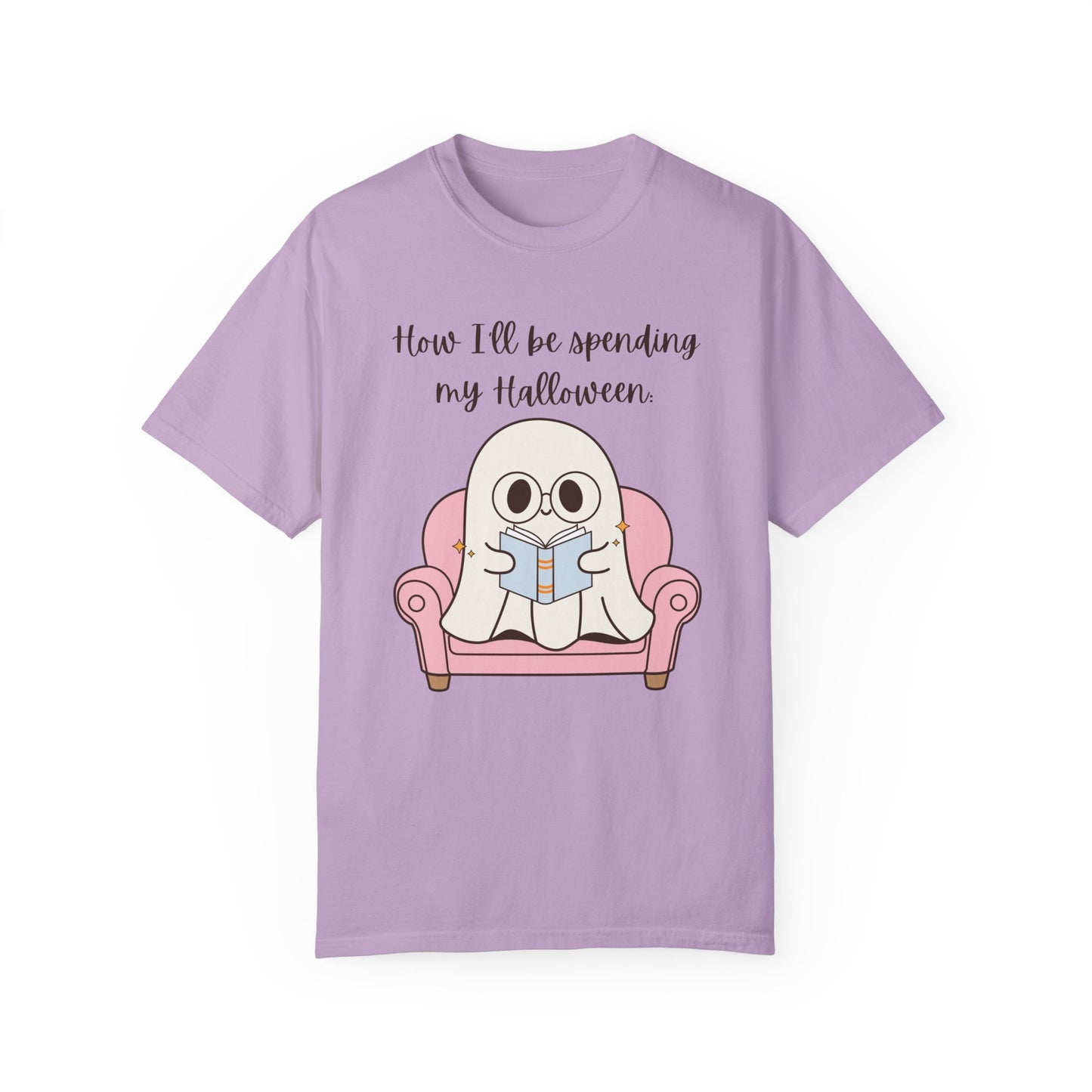 Reading Ghost-Halloween - Unisex Garment-Dyed T-shirt