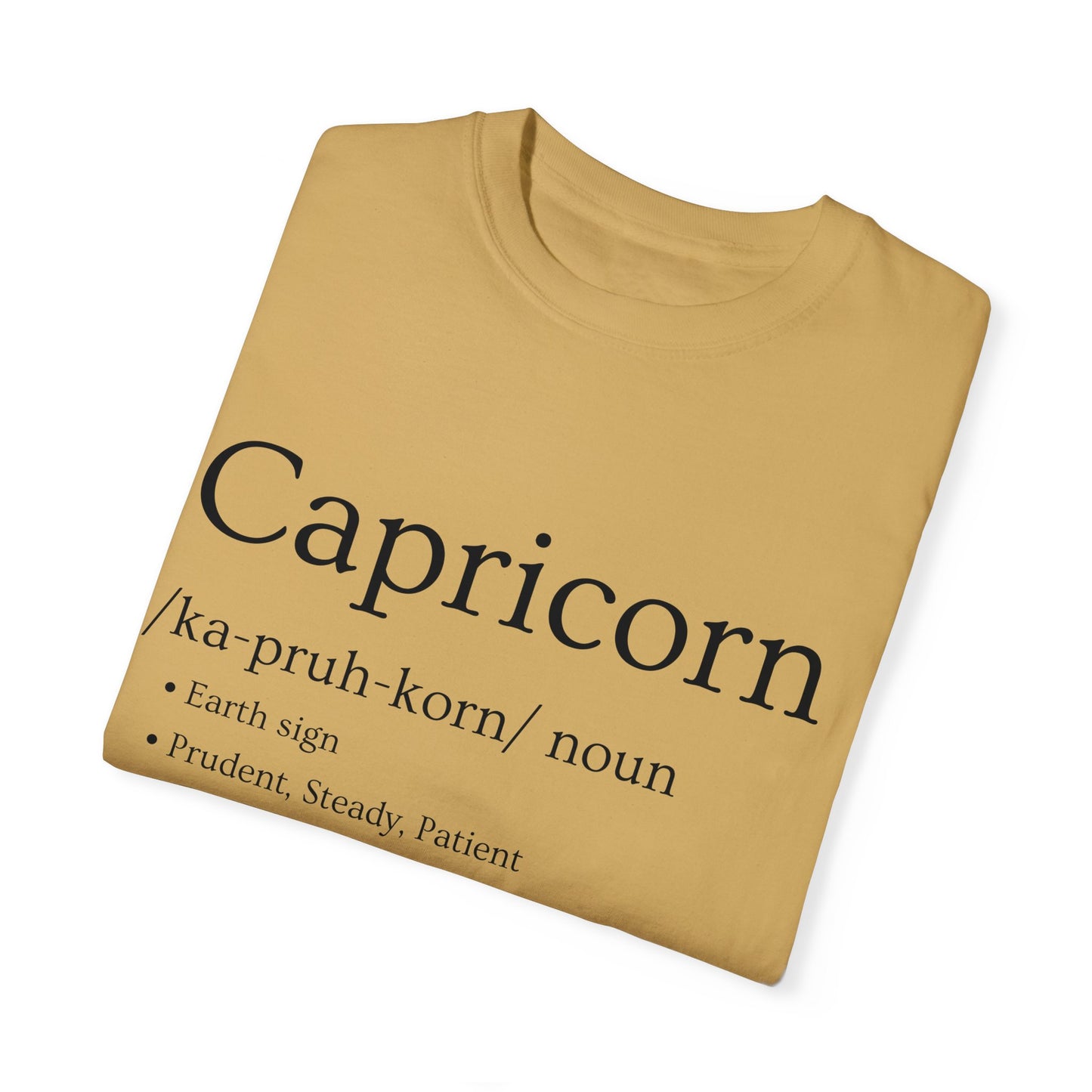 Capricorn Definition Design - Unisex Garment-Dyed T-shirt