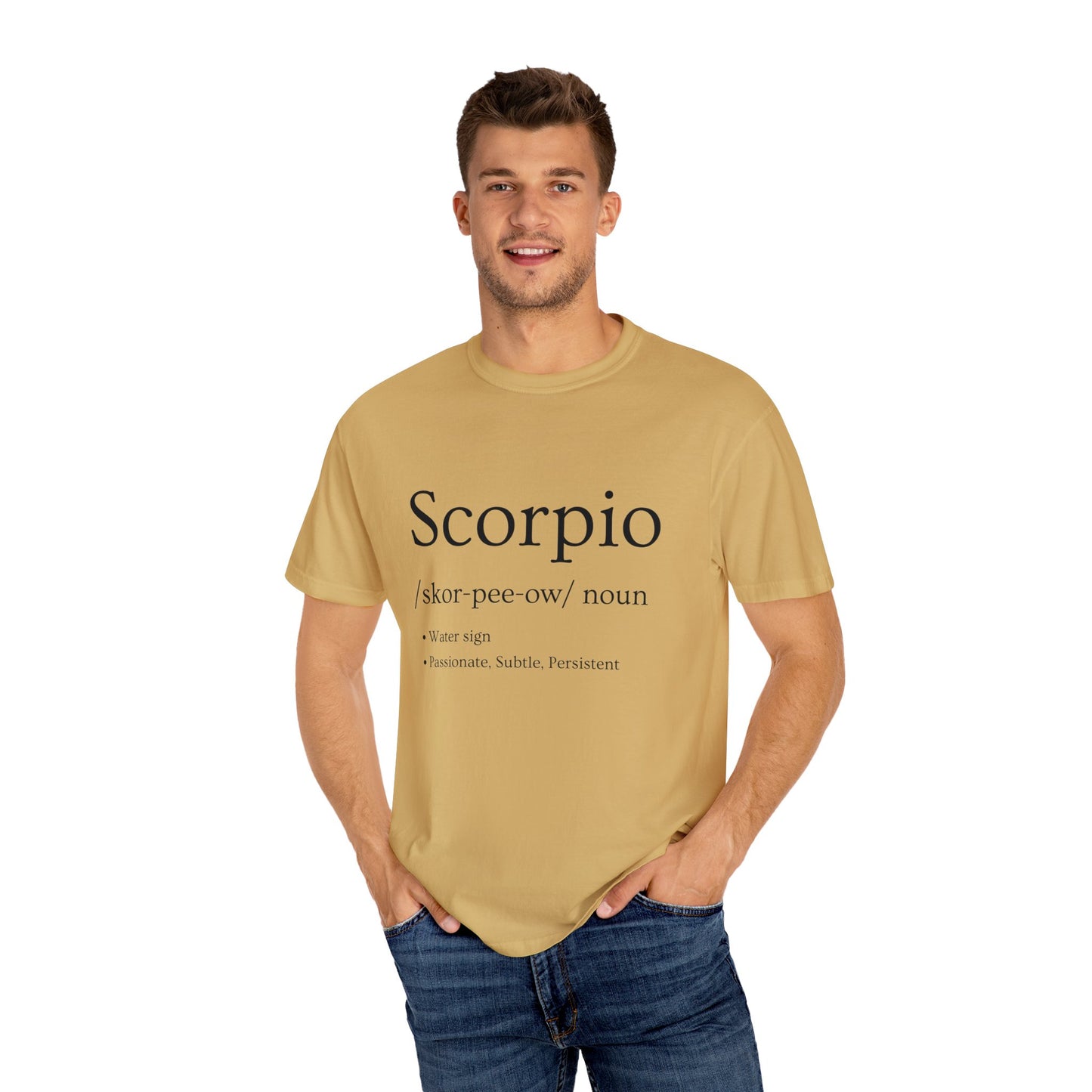 Scorpio Definition Design - Unisex Garment-Dyed T-shirt