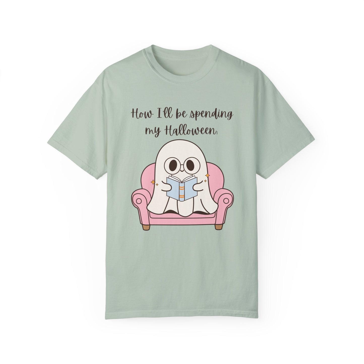 Reading Ghost-Halloween - Unisex Garment-Dyed T-shirt