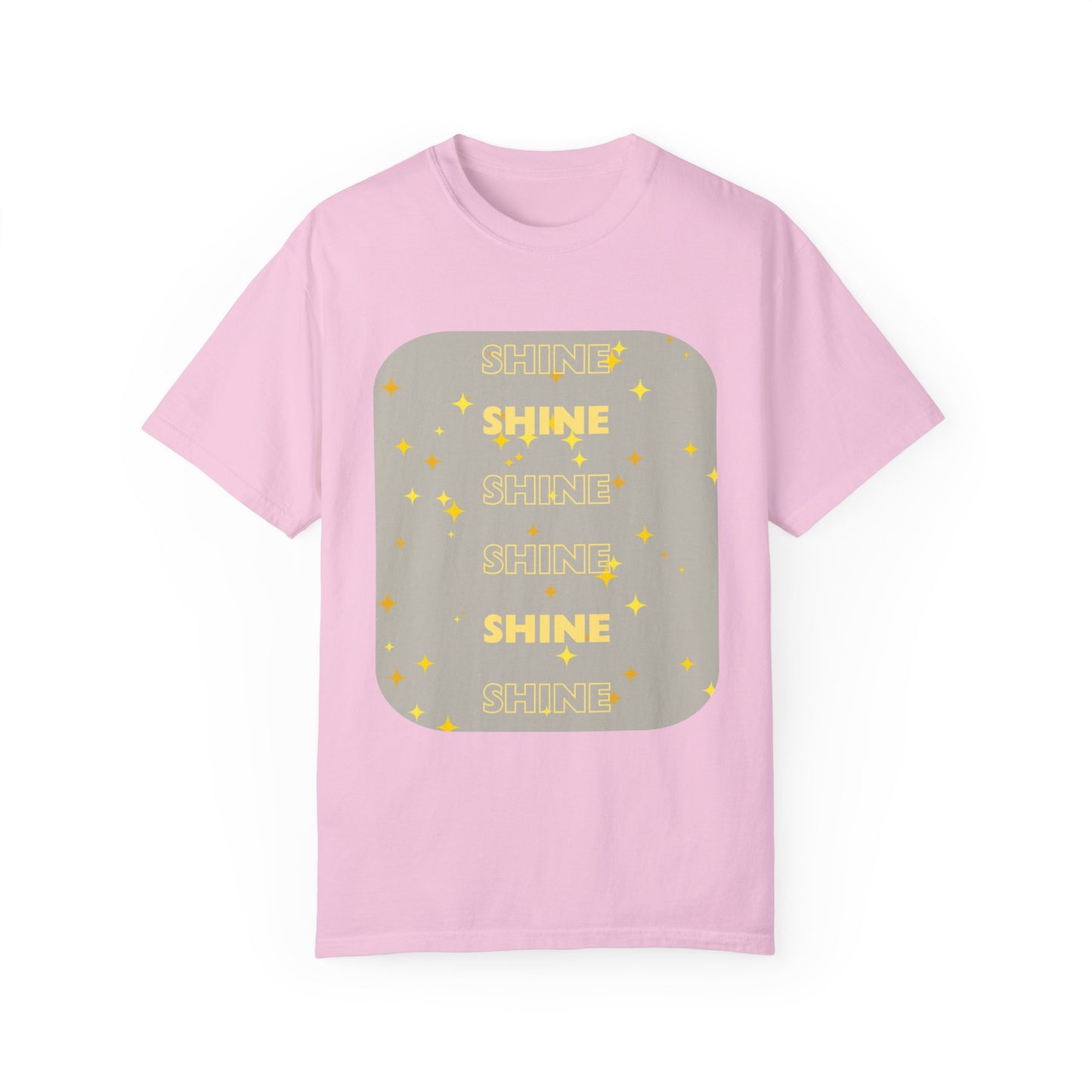 SHINE Word design - Unisex Garment-Dyed T-shirt