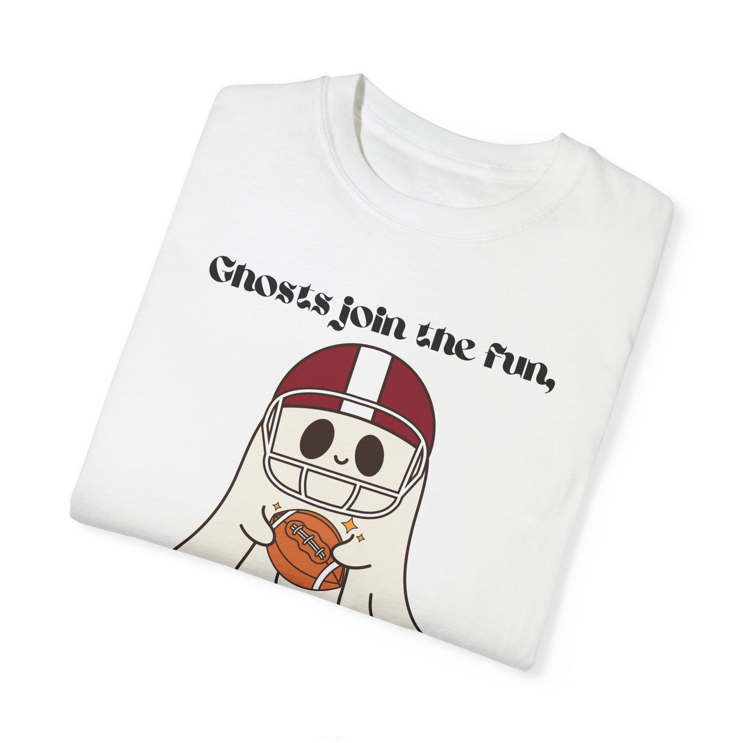 Ghost and Football - Unisex Garment-Dyed T-shirt