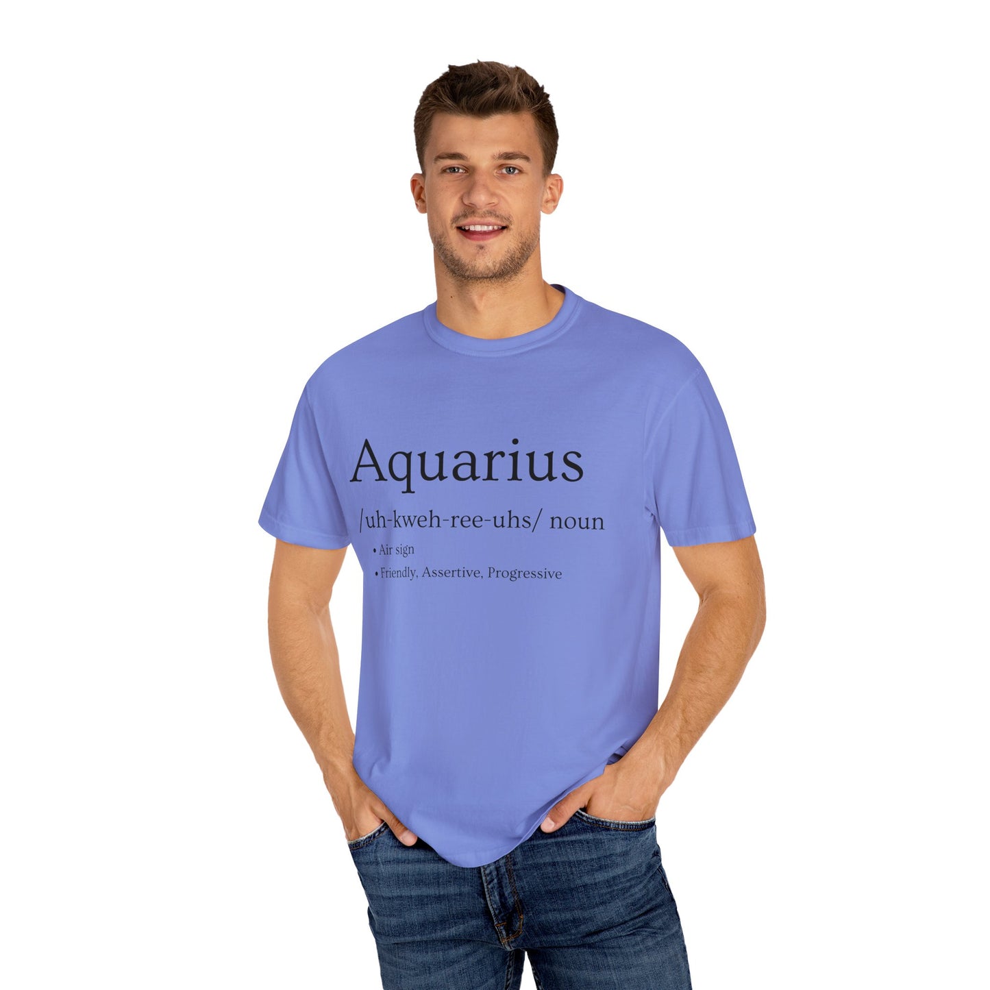 Aquarius Definition Design - Unisex Garment-Dyed T-shirt