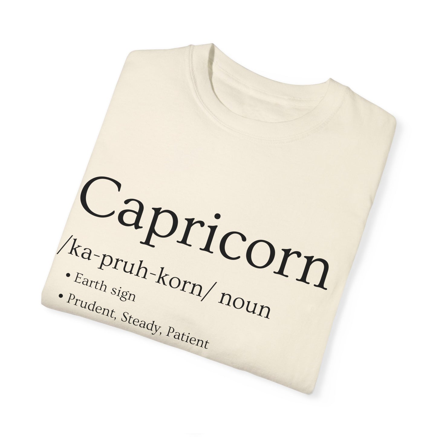 Capricorn Definition Design - Unisex Garment-Dyed T-shirt