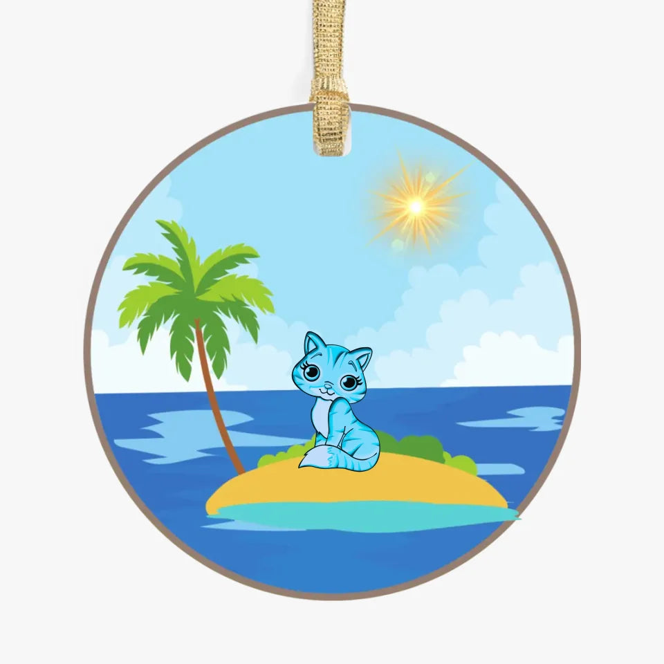 Cat on Island Beach