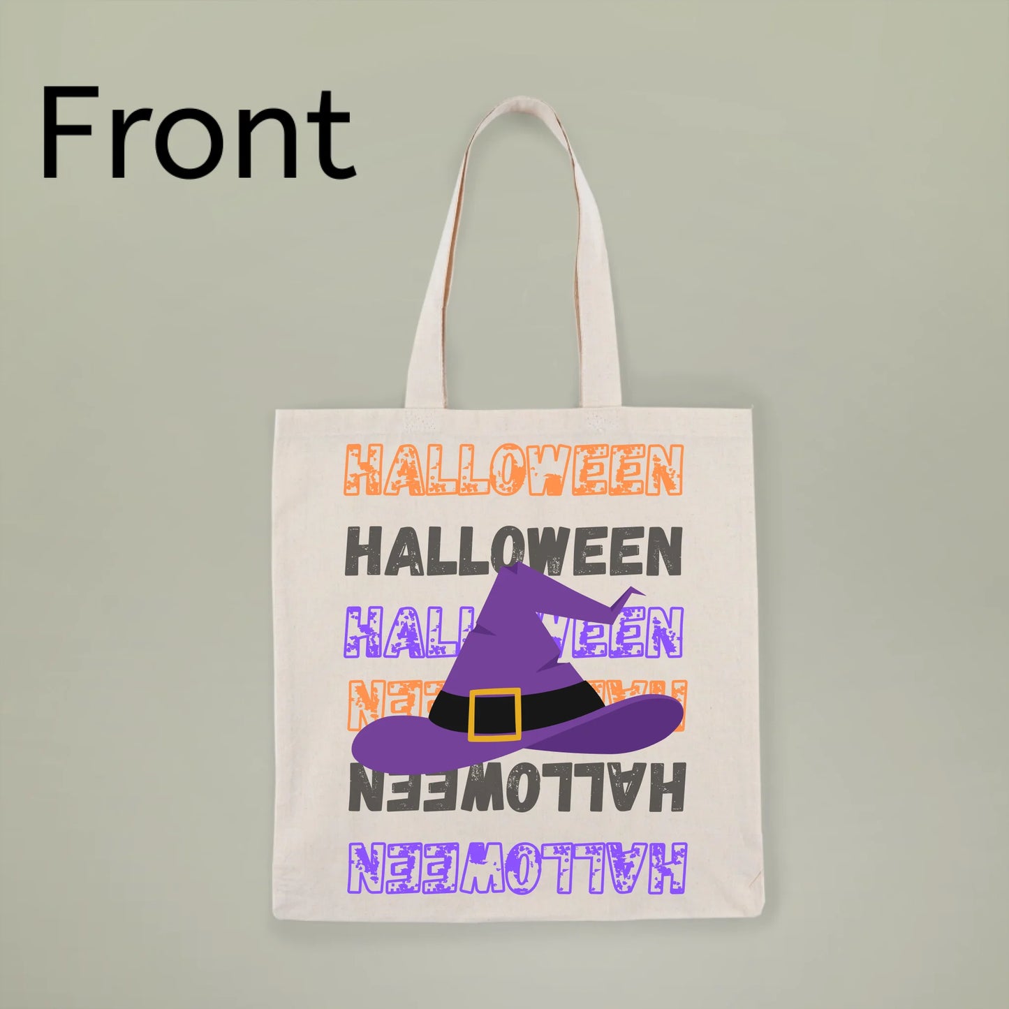 Customizable Halloween Tote Bag (Trick or Treat Bag)