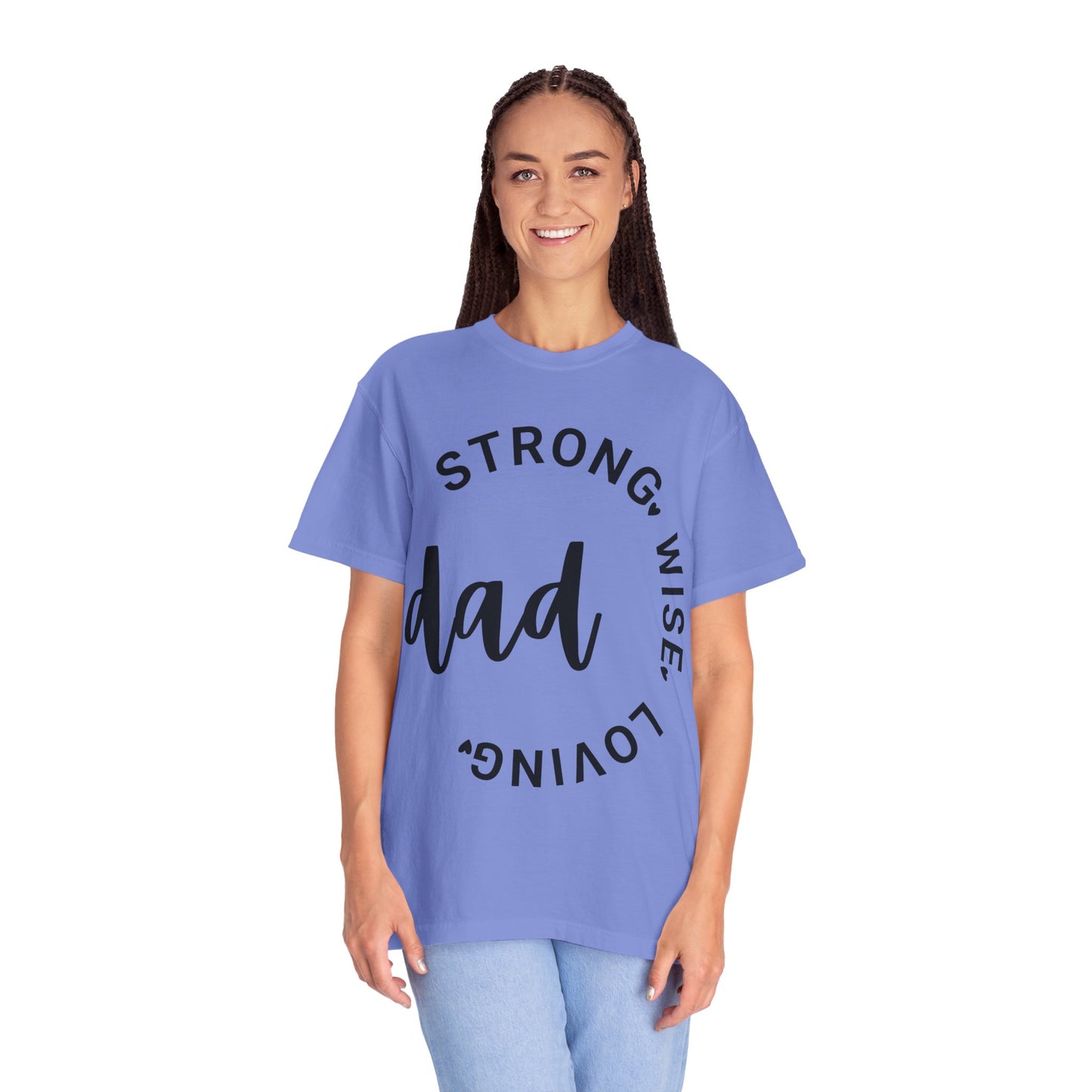 Dad Adjectives Design - Unisex Garment-Dyed T-shirt