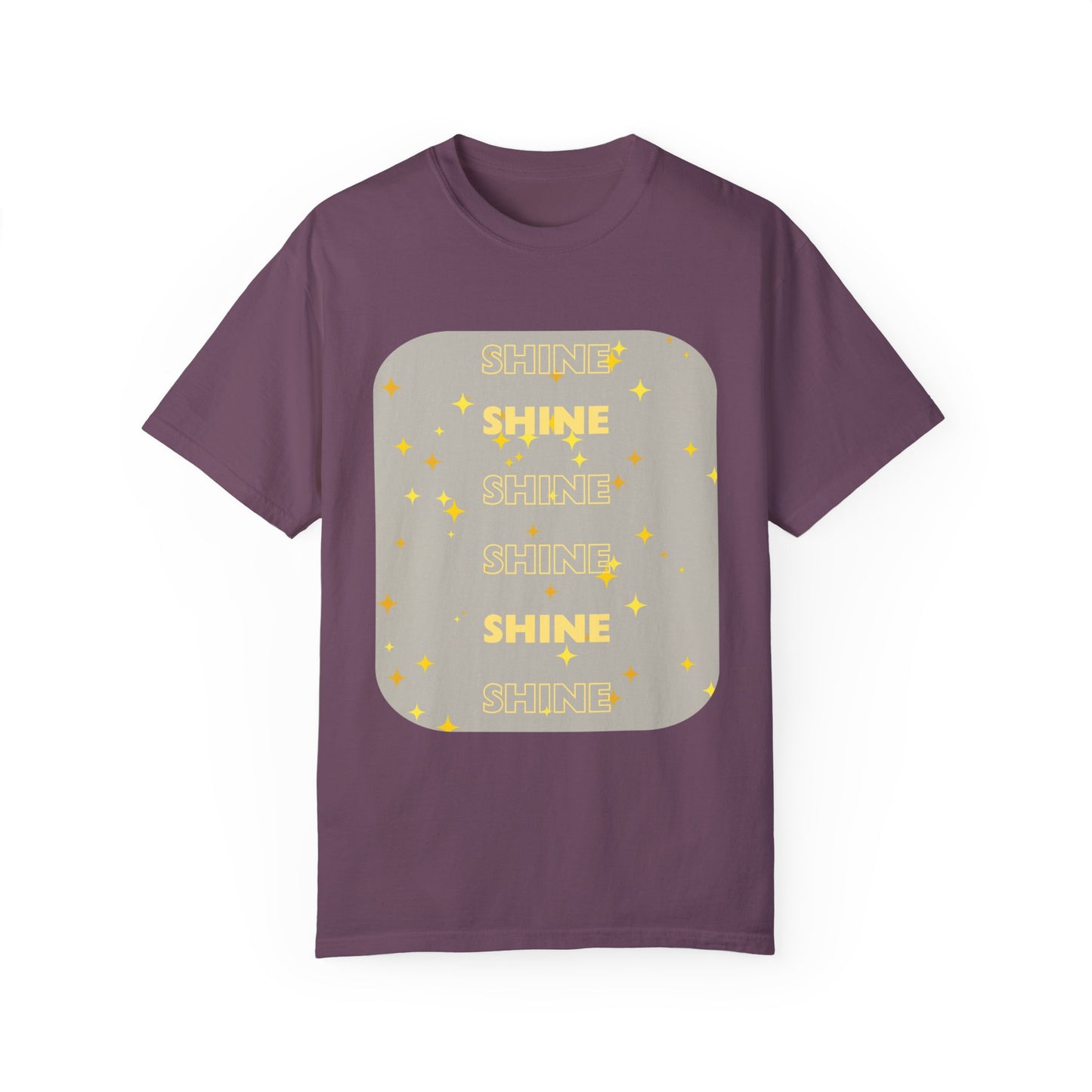 SHINE Word design - Unisex Garment-Dyed T-shirt