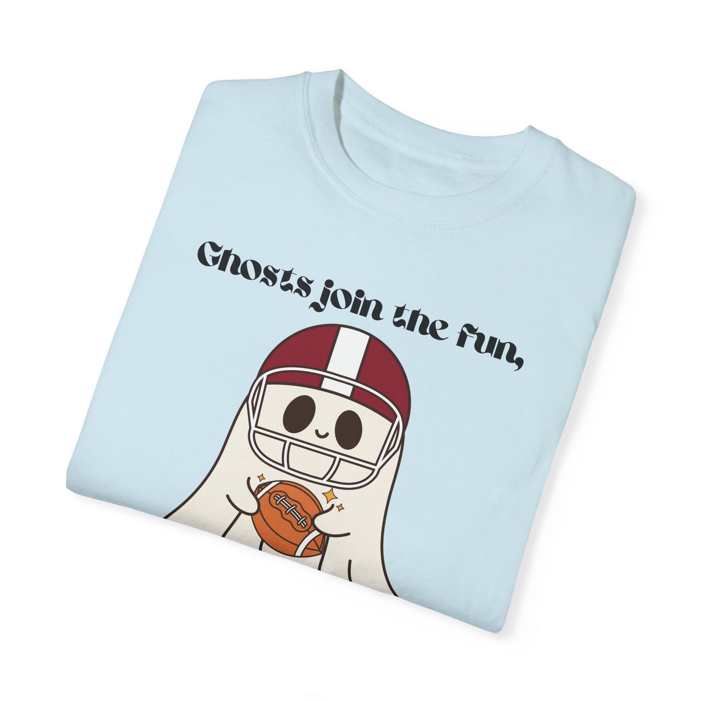 Ghost and Football - Unisex Garment-Dyed T-shirt