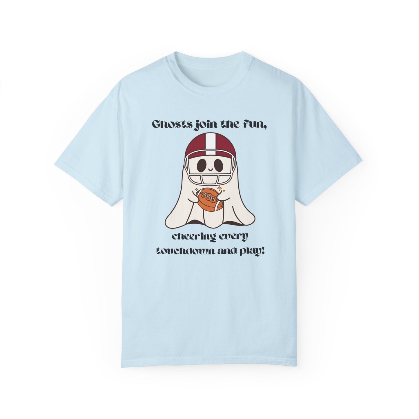 Ghost and Football - Unisex Garment-Dyed T-shirt