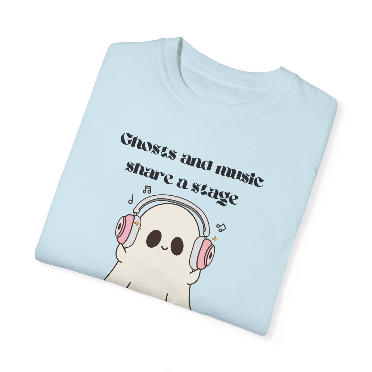 Music Ghost - Unisex Garment-Dyed T-shirt