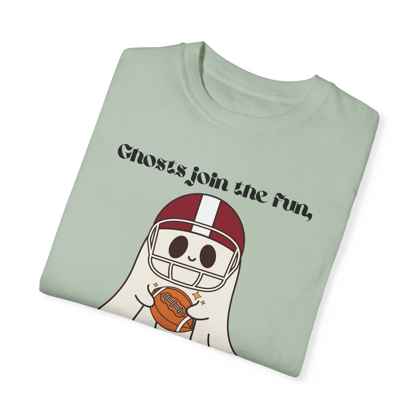 Ghost and Football - Unisex Garment-Dyed T-shirt