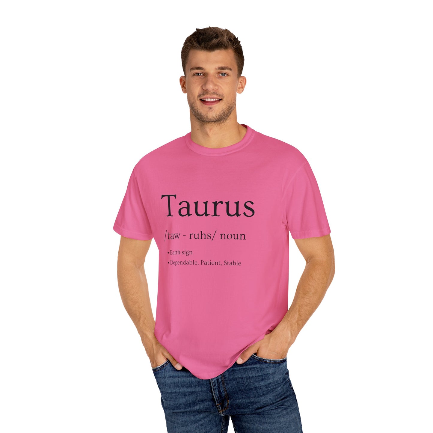 Taurus Definition Design - Unisex Garment-Dyed T-shirt