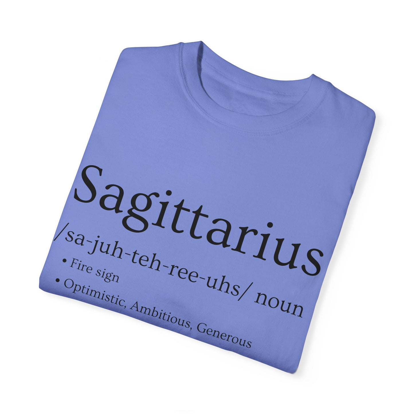 Sagittarius Definition Design - Unisex Garment-Dyed T-shirt