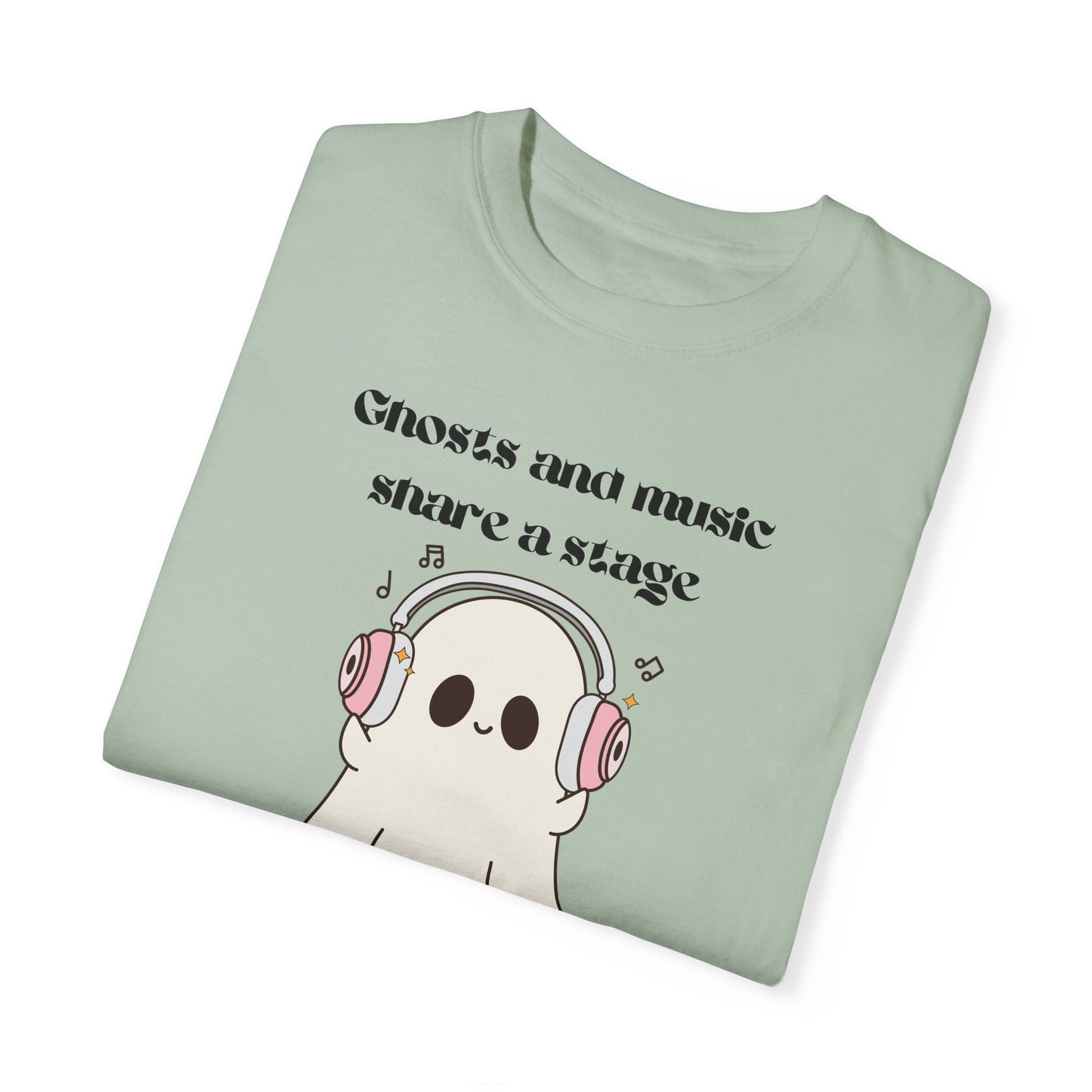 Music Ghost - Unisex Garment-Dyed T-shirt