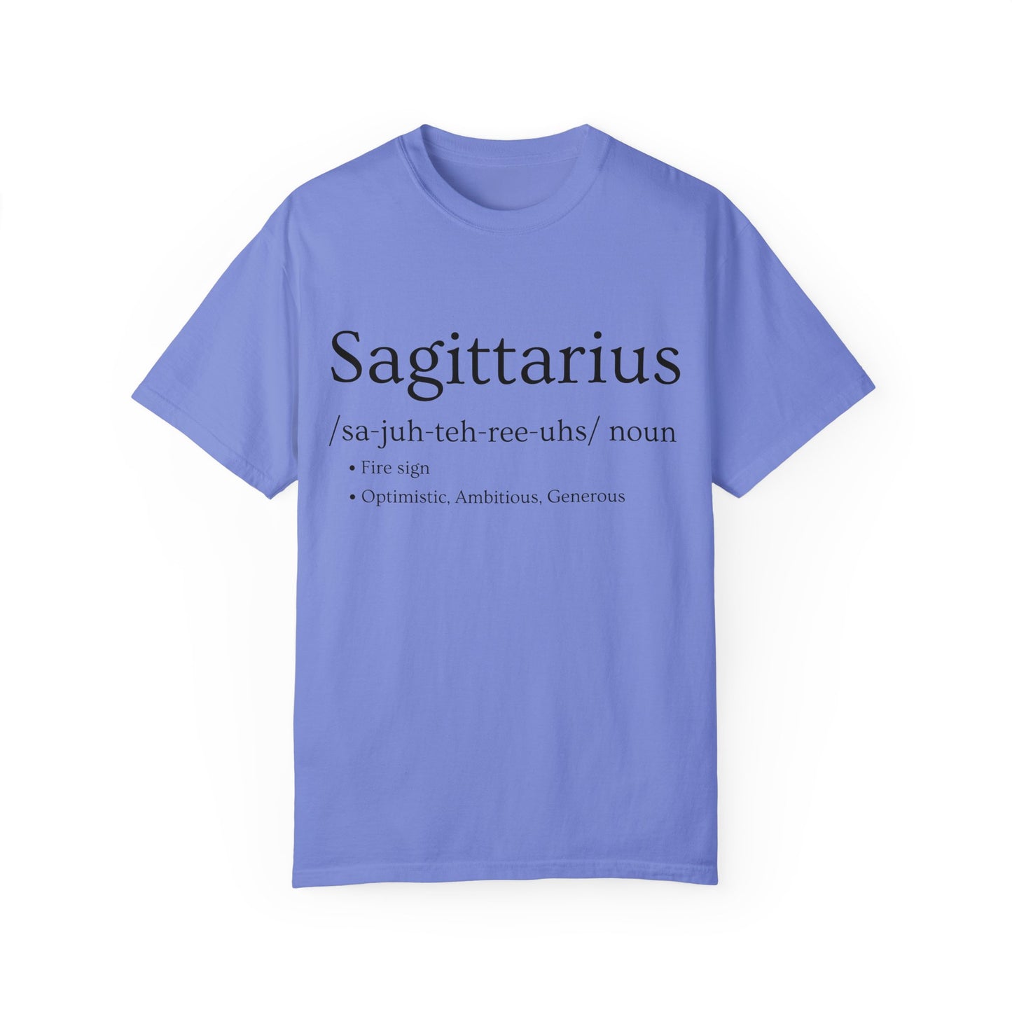 Sagittarius Definition Design - Unisex Garment-Dyed T-shirt