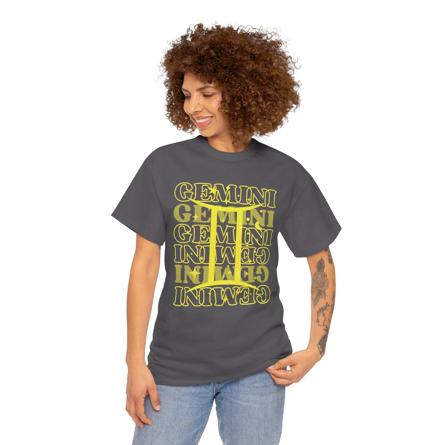 GEMINI Zodiac - Unisex Heavy Cotton Tee