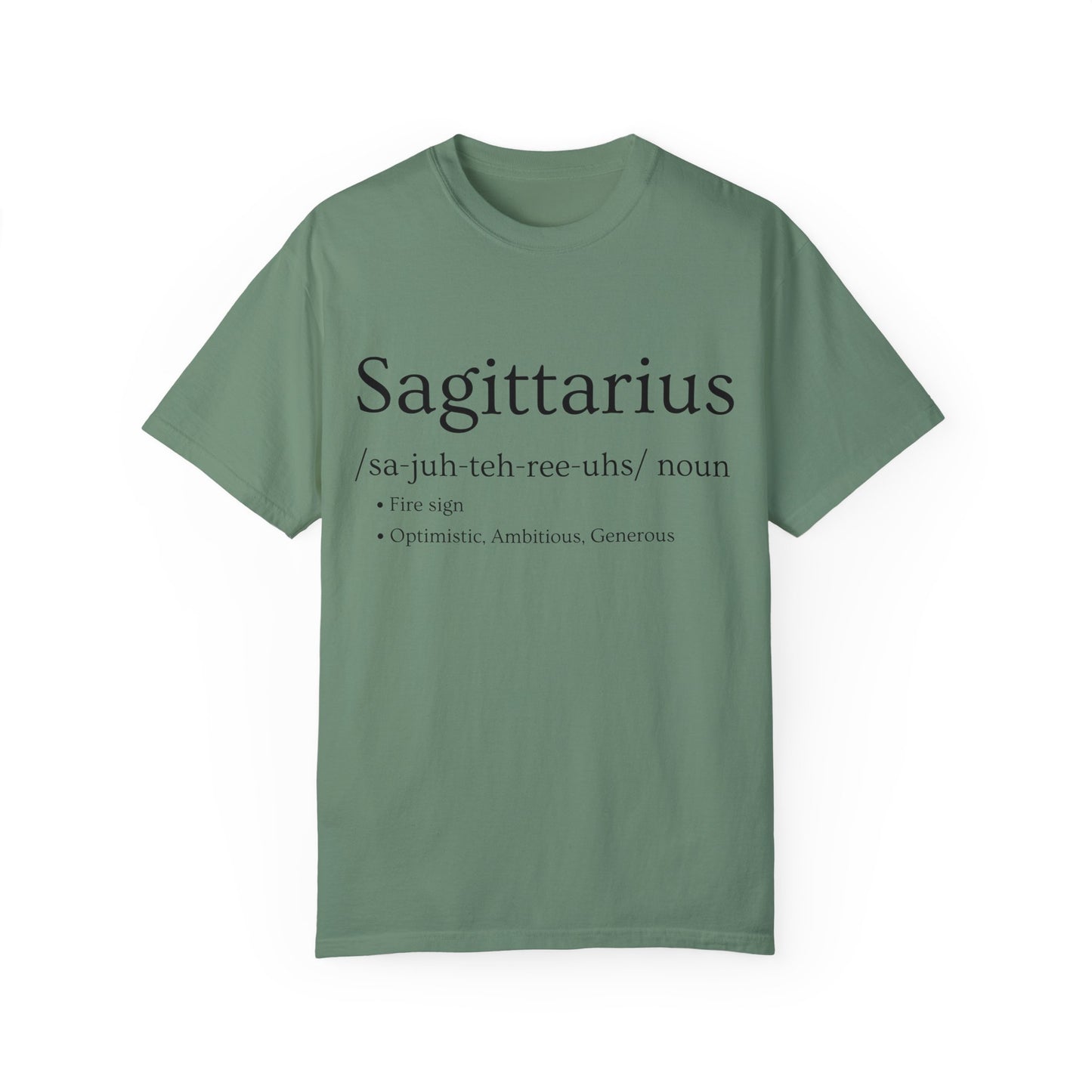 Sagittarius Definition Design - Unisex Garment-Dyed T-shirt