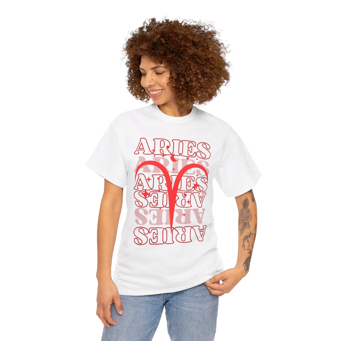 ARIES Zodiac - Unisex Heavy Cotton Tee