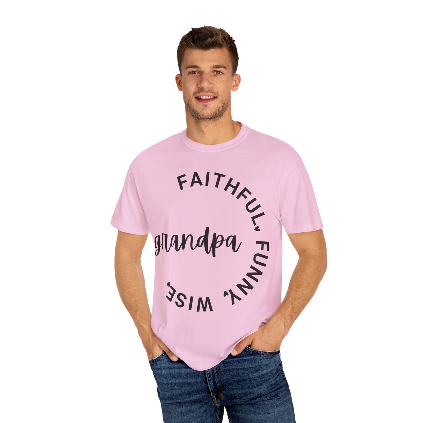 Grandpa Adjective Design - Unisex Garment-Dyed T-shirt