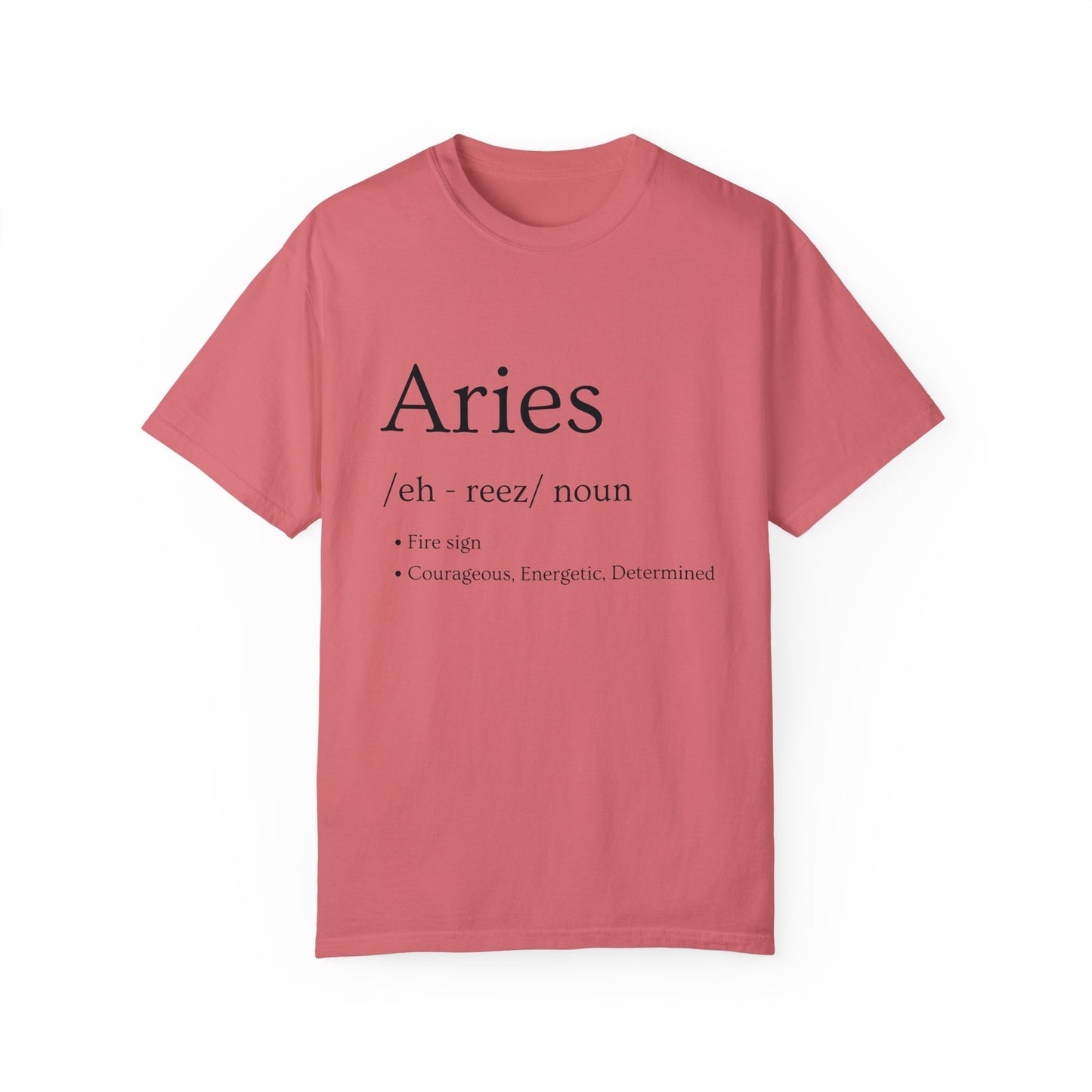 Aries Definition Design - Unisex Garment-Dyed T-shirt