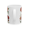 Red and Pink Flowers Ceramic Mug, 11oz