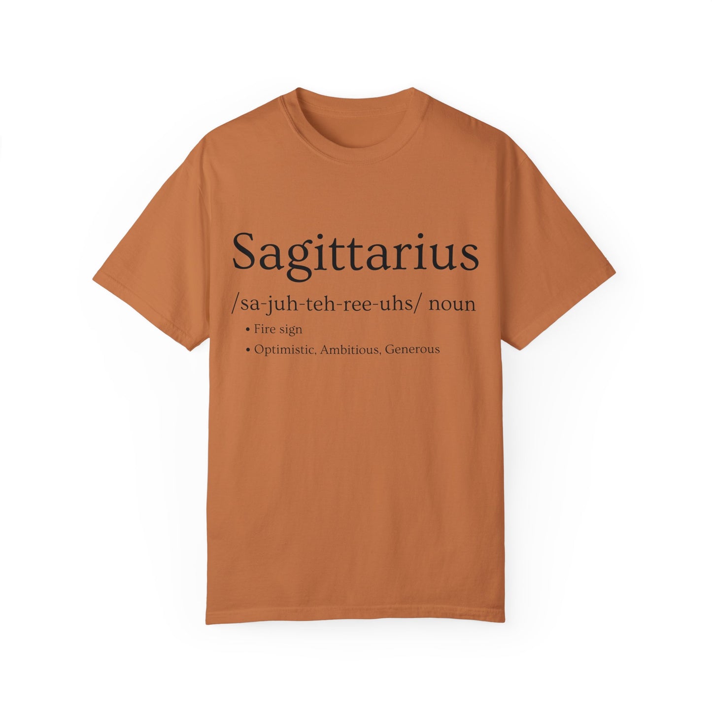 Sagittarius Definition Design - Unisex Garment-Dyed T-shirt