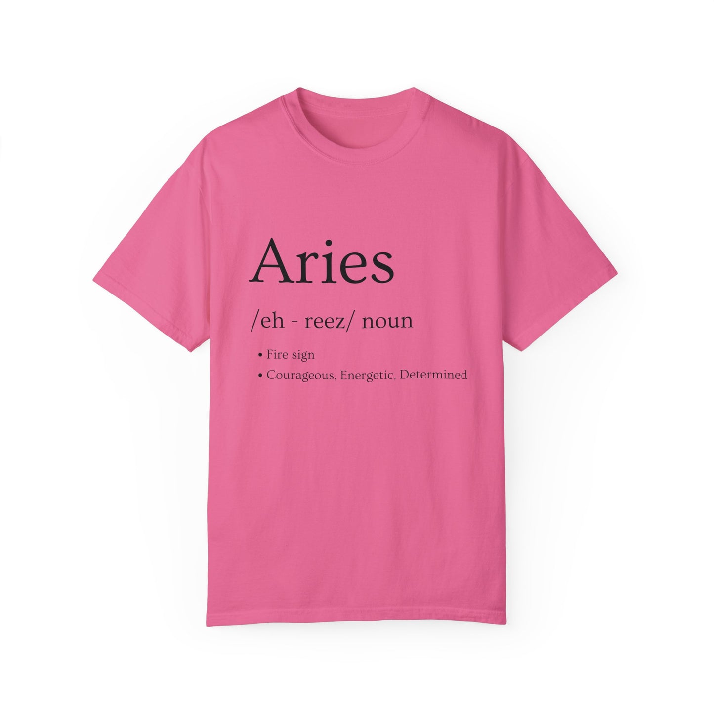 Aries Definition Design - Unisex Garment-Dyed T-shirt