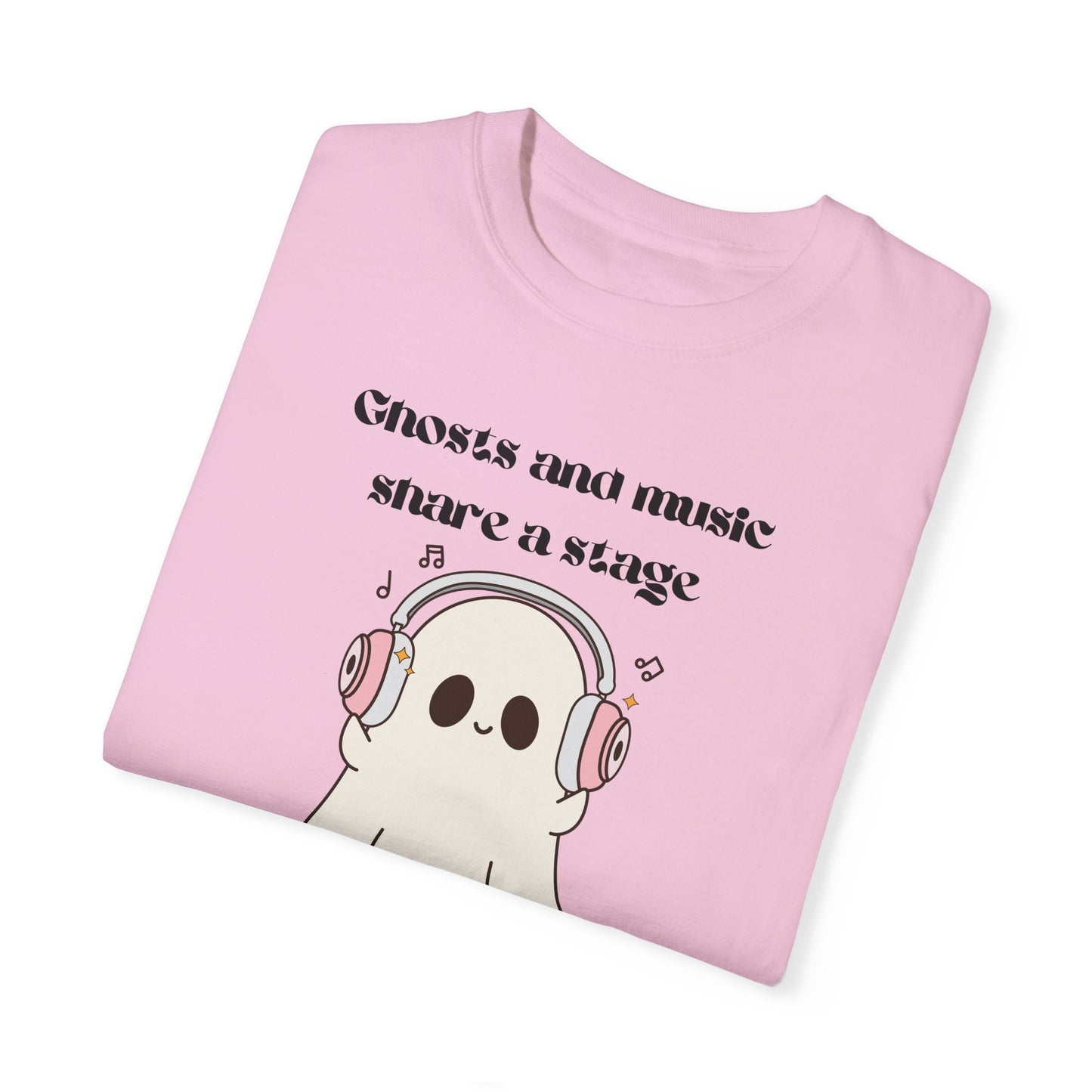 Music Ghost - Unisex Garment-Dyed T-shirt