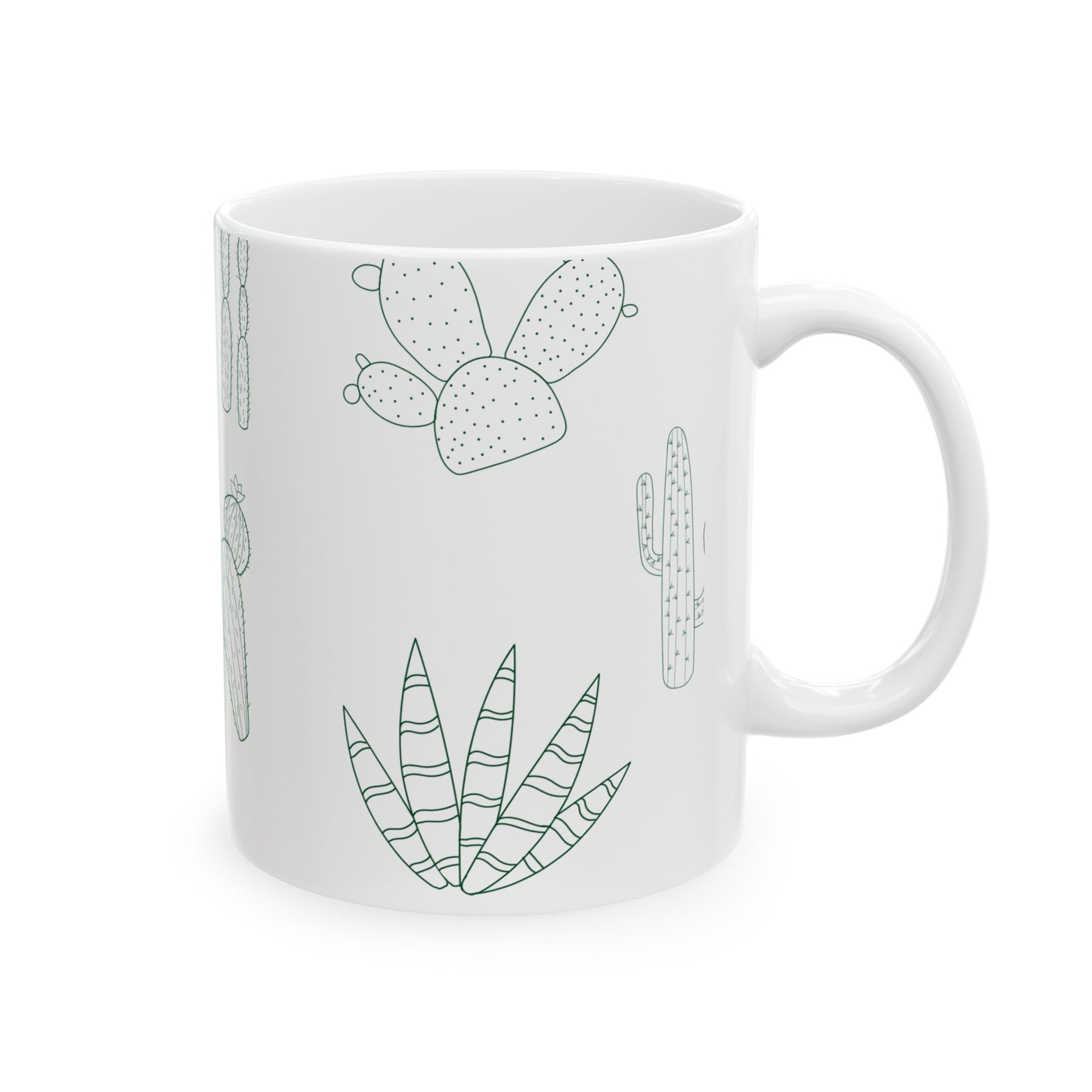 Cacti Ceramic Mug, 11oz