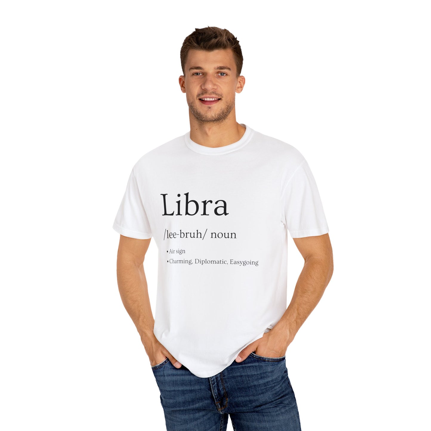 Libra Definition Design - Unisex Garment-Dyed T-shirt